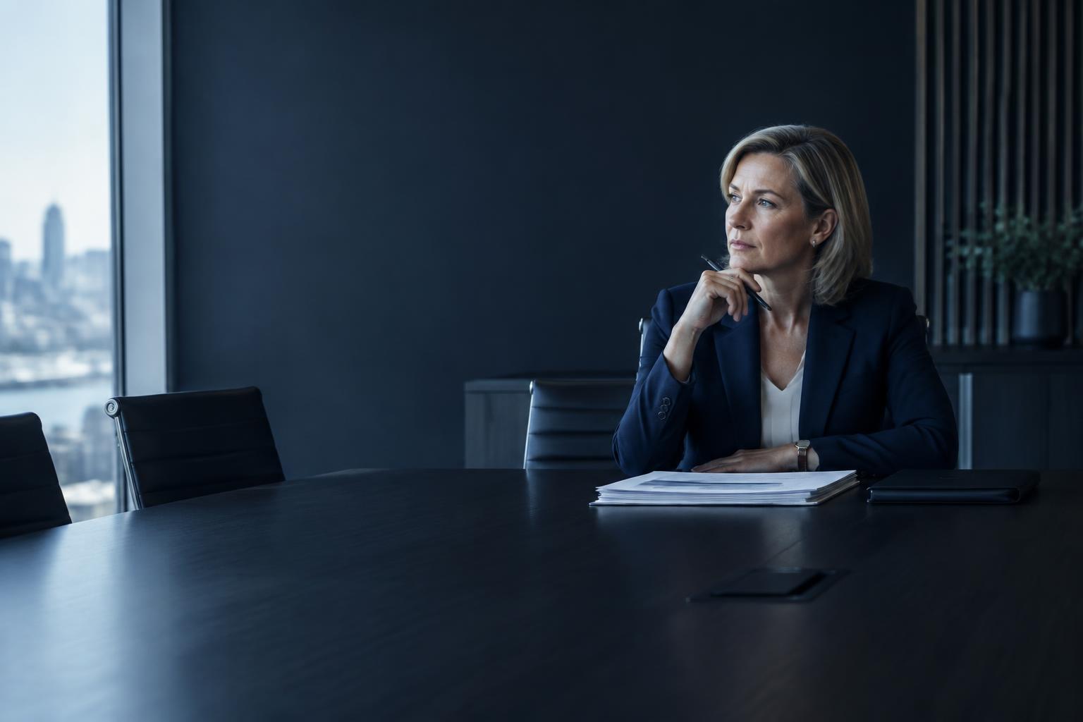 A procurement director preparing for a board meeting